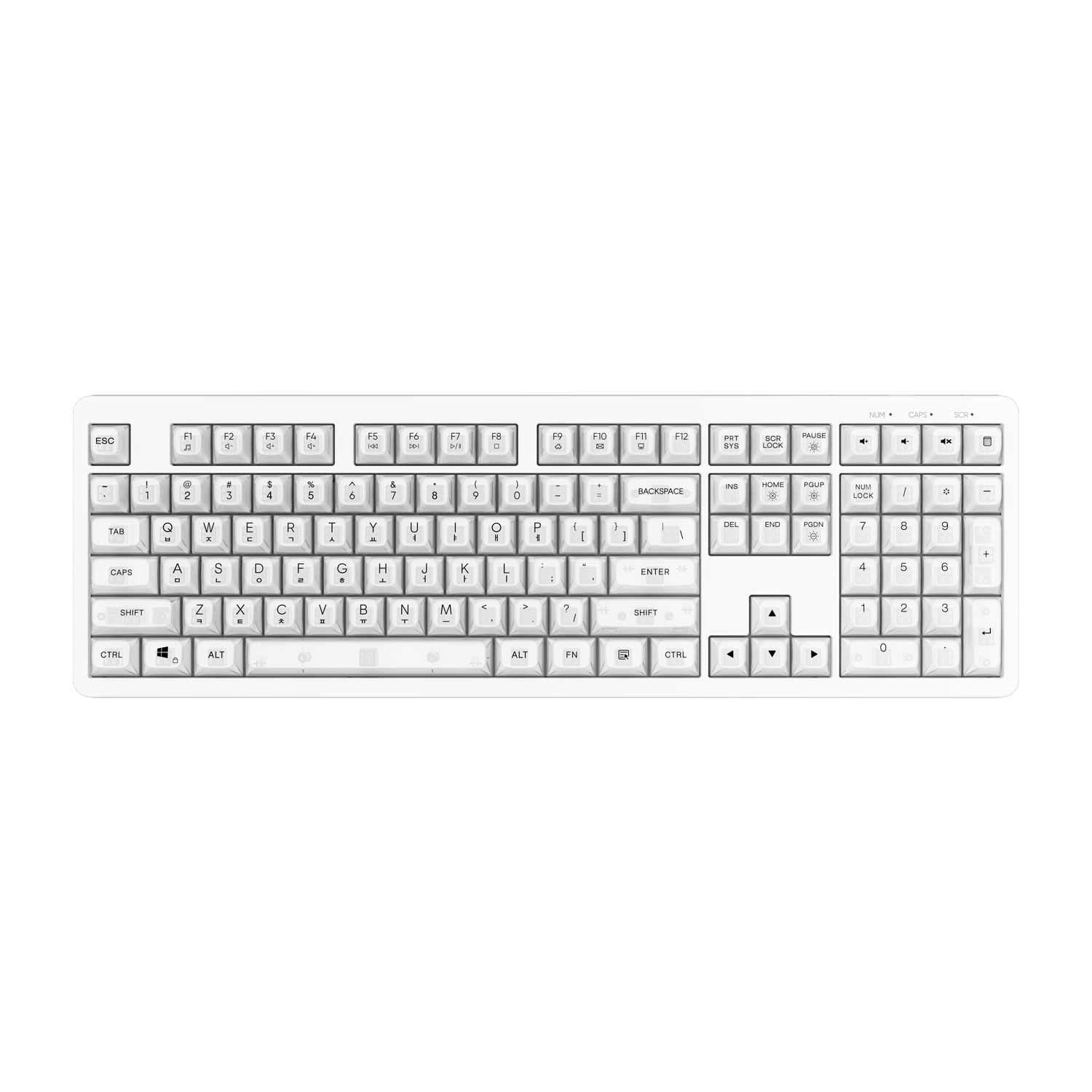 COX XM108 멤브레인 키보드 화이트